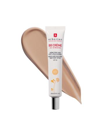 Erborian - BB Cream With Ginseng - Complexion Cream - "Baby Skin" Effect - Korean Cosmetic Treatment 5 -In -1 For SPF 20 - Nude - 40 ml 40 ml (Pack of 1) Nude