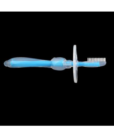Silicone Bebe Brosse a Dents Brosse De Nettoyage de Dents Enfants Bleu - Buy Online on SooperMarket.com