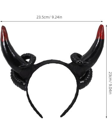 Cabilock Sheep Horns Headband Gothic Sheep Horn Hairbands Devil Horn Headband Animal Cartoon Show Headdress Photo Props for Fancy Dress Cosplay Costume - Buy Online on SooperMarket.com