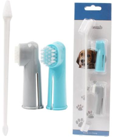 GANAZONO 2 Set 3pcs Toothbrush for Dog Toothpaste Toothbrush Pet Small Dog Toothbrush Pet Grooming - Buy Online on SooperMarket.com