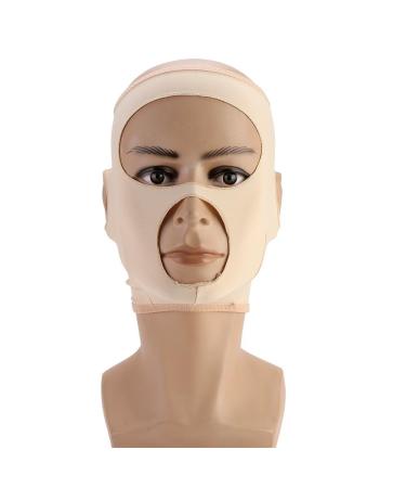 Facial Slimming Belts Full-cover Face Lift Mask Double Chin Remove Weight Loss V-line Tightening Bandages Care(L)