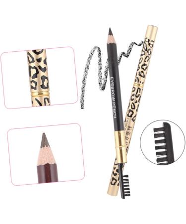Healeved 4 Pcs Double Head Eyebrow Pencil Black Eyeliner Pen Eyebrown Beauty Eyebrow Pencil Puff Wooden - Buy Online on SooperMarket.com
