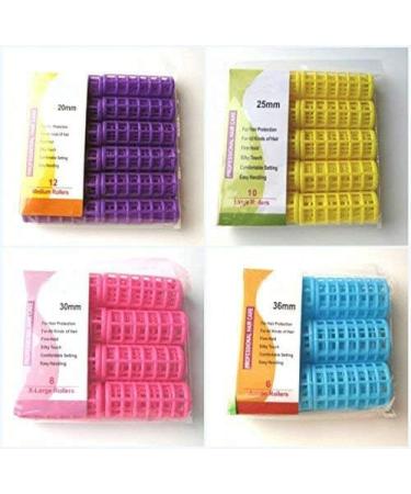Kamay's Jumbo Hair Rollers Comb Curlers Clips Styling Rollers Hair Curls Wave Style Hairdressing Curlers Tools (Plastic Styling 36mm 1 1/2" 6PCS) Plastic Styling 36mm 6PCS - Buy Online on SooperMarket.com