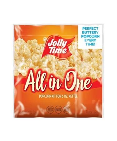 Jolly Time All In One Kit for Popcorn Machine Portion Packet, 8.0 Ounce (Pack of 36)
