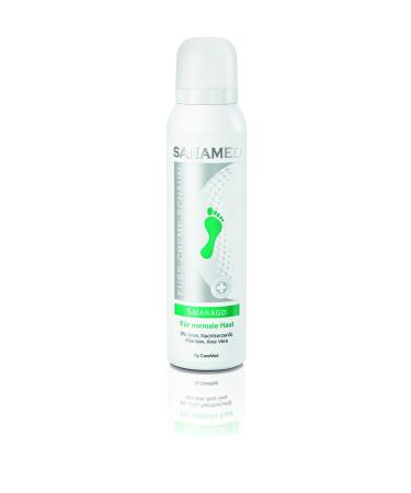 Sanamed Foot Cream Foam Emerald Foot Foam for Dry Skin with Urea Evening Primrose Oil Aloe Vera 150ml 150 ml 150 ml (1 pack)