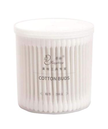 200 Counts Cotton Swabs Natural Double Tipped Organic Cruelty Free Ear Buds C01