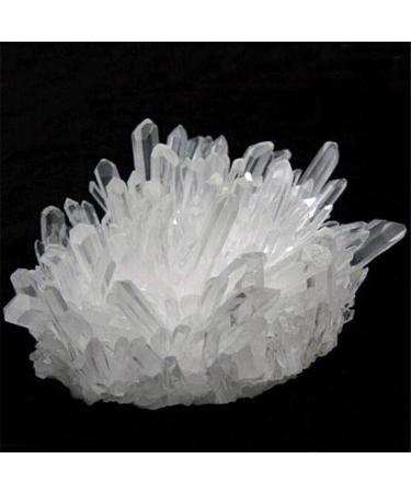 TKBMLHNE Room Decoration Natural Crystal Cluster Raw Quartz White Stones Crystal Point Specimen Home Decoration Raw Crystals NaturalReiki Decoration (Size : 400-450g)
