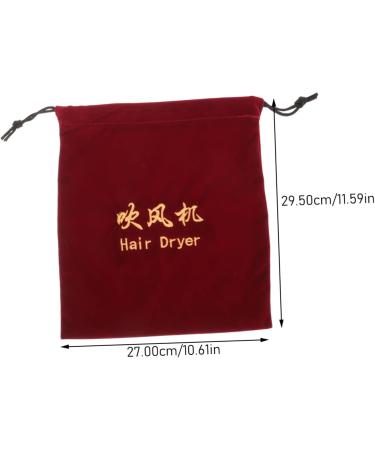 NOLITOY 9 Pcs Hair Dryer Storage Bag Hair Dryer Case Blow Dryer Bag Velvet Storage Bag Hair Dryer Bag Fabric - Buy Online on SooperMarket.com