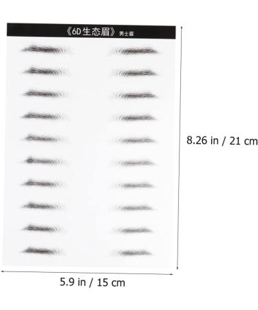 Housoutil 4 Sheets Pairs Adhesive Eyebrow Template Eyebrowsb Simulation Eyebrow 3d Artificial Eyebrow Stickers - Buy Online on SooperMarket.com