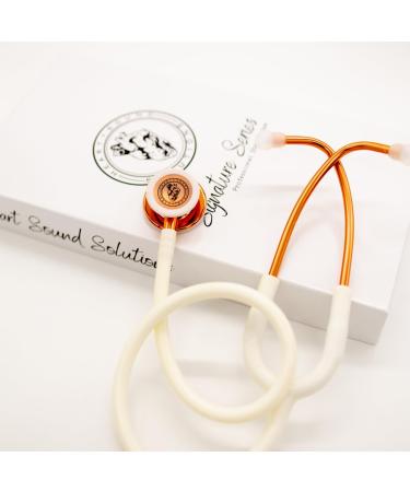 Premium Dual-Head Stethoscope for Nurses & Doctors | Gold Rose Gold Adult-Pediatric | Essential Nurse Accessories | Latex-Free Tubing - Buy Online on SooperMarket.com