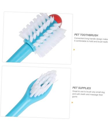 Angoily 4pcs Dual-head Pet Household Puppy Tools Teeth Manual Cleaners for Double-end Convenient Tooth - Buy Online on SooperMarket.com