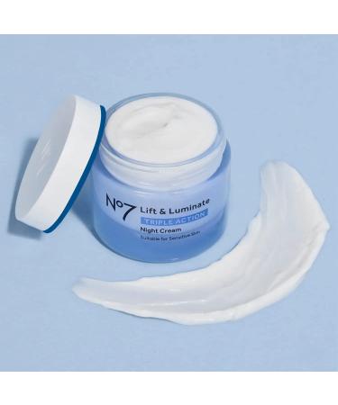No7 Lift & Luminate Triple Action Night Cream - Anti Wrinkle Collagen Peptide Brightening Cream - Buy Online on SooperMarket.com