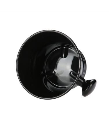 Black Plastic Shaving Bowl & Soap Dish - Men's Shaving Foam Cream Bowl for Effortless Grooming | International Shipping - Buy Online on SooperMarket.com