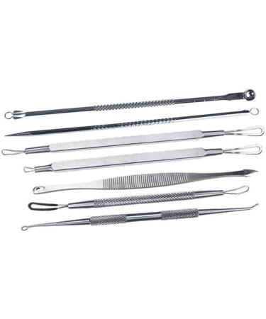 WOONEKY 14 Pcs Blackhead Extractor Blackhead Removal Tool Extractor Tools Comedone Extractor Silver - Buy Online on SooperMarket.com
