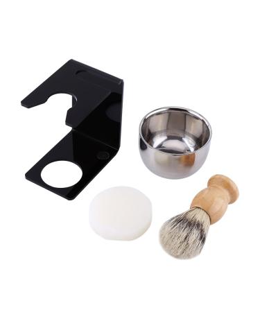 Classic Shaving Set for Men | Black Razor Holder Nylon Brush & Stainless Steel Bowl | Double-Sided Safety Razor | Luxury Grooming Kit - Buy Online on SooperMarket.com