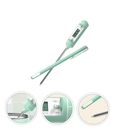 Unomor Stainless Steel Thermometer Set - 2pcs LED Water & Baby Food Thermometer for Feeding Bottles - Green 18.5x3cm - Buy Online on SooperMarket.com