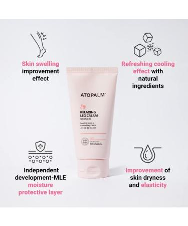 ATOPALM Maternity Care Relaxing Leg Cream 5 Fl Oz | Swelling Relief & Cooling Calming Cream for Legs | Enhance Skin Elasticity & Reduce Swelling - Buy Online on SooperMarket.com