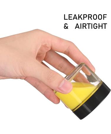 Bumobum 2oz Glass Jars with Black Lids (3 Pack) - Empty Round Cosmetic Containers for Samples, Powders, Creams, and Spices - Buy Online on SooperMarket.com