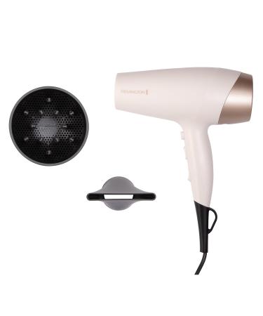 Remington Shea Soft Hair Dryer - Diffuser and Concentrator Attachments Enriched with Shea Oil Micro Conditioners D4740
