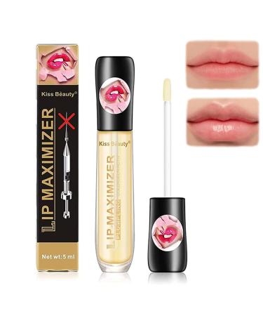 ZARICS Cozzo Lip Plumper Gloss  Plumping Vitamin E Lip Maximizer Serum Transparent Toot Lip Oil  Instant Plump Lip Filler Lip Plumper Gloss  Moisturizing Reduce Fine Lines Lip Care Serum (1Pcs)