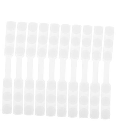 HAPINARY 10 Pcs Mask Hook Earrings Tab Regulator Holder Connect Protection Silica Gel White