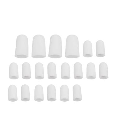 10 Pairs Silicone Toe Cushion Tubes - Adjustable Pain Relief & Protection for Ingrown Toenail, Callus, Corns - Prevent Rubbing & Toe Problems - Buy Online on SooperMarket.com