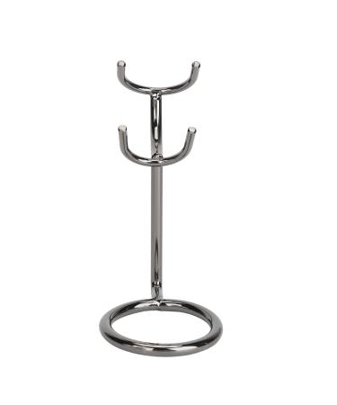 Stainless Steel Shaver Holder with Brush Stand Construction and Enhanced Ventilation for Compact Storage