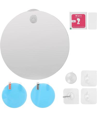 Fogless Round Shower Mirror - Shatterproof & Portable Bathroom Shaving Mirror - Buy Online on SooperMarket.com