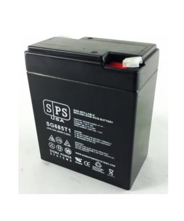SPS Brand 6V 8.5Ah SLA Replacement Battery for Powersonic PS682F1