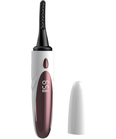 Heated Eyelash Curler Double-Sided Anti-Burn Electric Eyelash Curler 4 Temp Settings Heated Lash Curler Rechargeable Eyelash Curlers with Comb for Women Gifts White 1 Set - Buy Online on SooperMarket.com