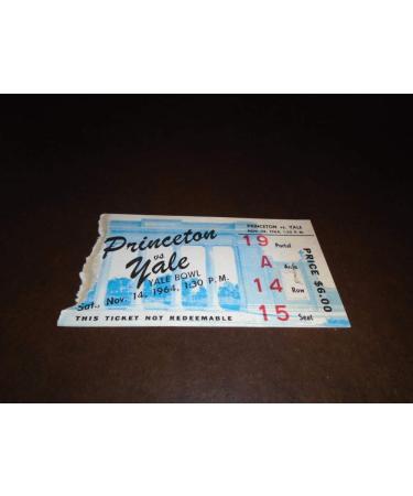1964 PRINCETON VS YALE COLLEGE FOOTBALL TICKET STUB