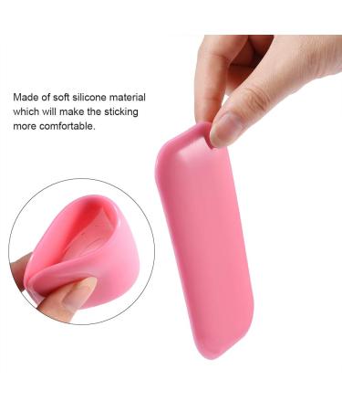 Eyeline Glue Silicone Pads - Thick Makeup Eyelash Extension Tools & Reusable Adhesive Palette (Pink) for Salons | International Shipping - Buy Online on SooperMarket.com