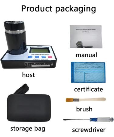 HDCCDM Smart Grain Moisture Meter Grain Moisture Analyzer with Backlit LCD Screen for Wheat Maize Corn Coffee Cocoa Soybean Rice Almond Peanut Sesame Sorghum Canola Barley - Buy Online on SooperMarket.com