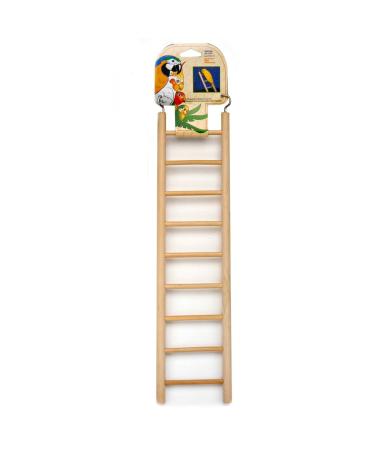 Penn-Plax (BA115 9-Step Wooden Bird Ladder | Easy to Install | Fun Exercise for Your Bird
