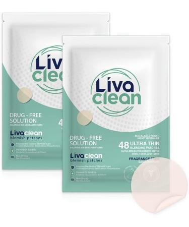 LivaClean (96 Count 2 Pack) Hydrocolloid Patches Hydrocolloid Patches for Face Hydrocolloid Gunk Catcher Hydrocolloid Covers - Buy Online on SooperMarket.com