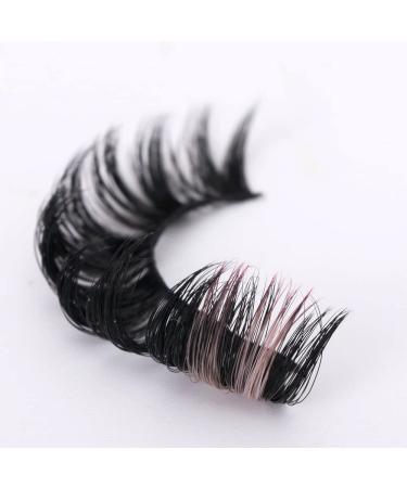 Colored Handmade 3D False Eyelashes | Dramatic Reusable Thick Extensions for Parties & Festivals | #505 - Buy Online on SooperMarket.com