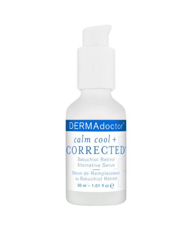 DERMAdoctor Calm Cool + Corrected Bakuchiol Retinol Alternative Serum for Sensitive Skin | Anti-Aging Fine Lines Wrinkles Brightening | 1.01 oz - International Shipping Available - Buy Online on SooperMarket.com