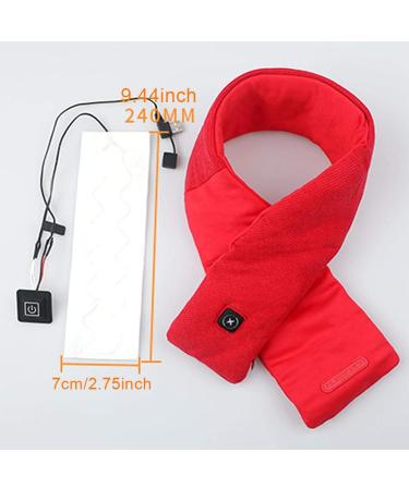 Neck Heating Pad USB - Adjustable Heated Scarf Wraps | 3 Temperature Settings | Winter Outdoor Accessories - Multicolor - Buy Online on SooperMarket.com