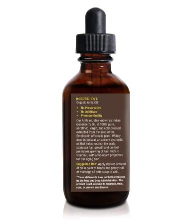 Tropical Holistic 4 oz Amla Oil - 100% Pure & Unrefined Indian Gooseberry Oil - Organic, Non-GMO - For Healthy Beard, Scalp & Split Ends - Buy Online on SooperMarket.com