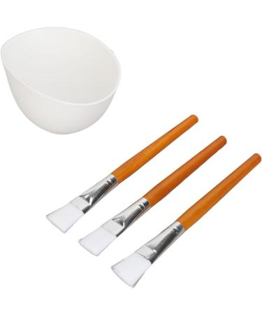 TYTOGE Facemask Mixing Tool Set Multifunctional Reusable Silicone Face Mask Bowl Wooden Brush Set for Oils Moisturizers - Buy Online on SooperMarket.com