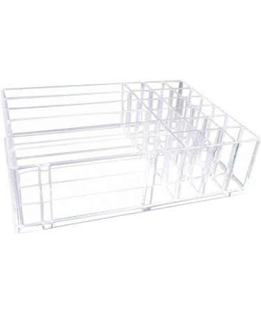 IMIKEYA Lipstick Stand 2 Pcs Makeup Storage Case Makeup Holder Display Makeup Case Storage Box Eyeshadow Palette Powder Transparentx2pcs 24.7X18.2X7CMx2pcs - Buy Online on SooperMarket.com