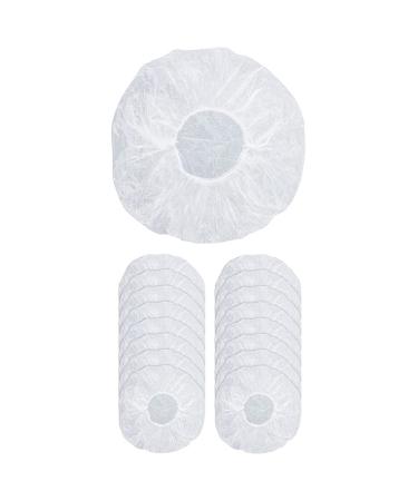 16-Pack Clear Disposable Shower Caps - Home & Hotel Use | Elastic Plastic Bath Hair Protection - Buy Online on SooperMarket.com