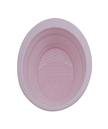 SANWOOD Practical Makeup Brush Scrubber Cleaning Tools Brush Washing Mat for Women Female Girls Light Pink