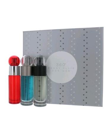 Perry Ellis 360 Eau de Toilette Spray Gift Set for Men 3 Count