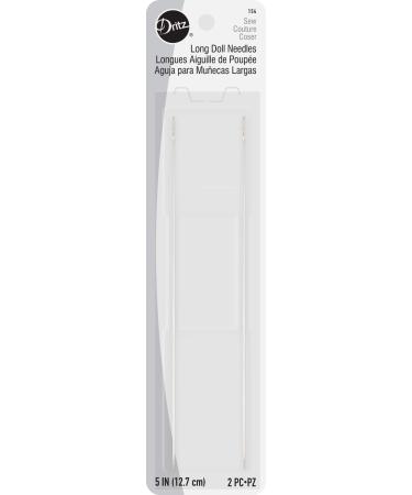Dritz 154 Doll Hand Needles Long 5-Inch (2-Count) Nickel