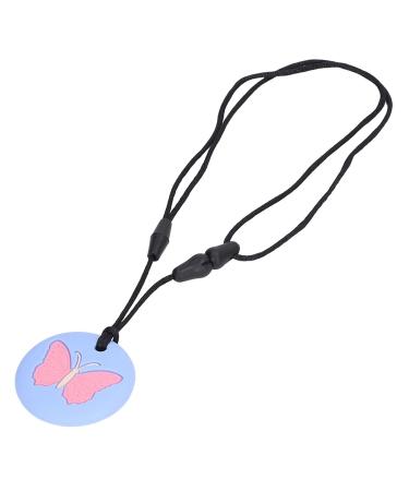Safe Silicone Chew Necklace for Infants - Sensory Development & Oral Health (Sky Blue) - Easy to Clean International Shipping - Buy Online on SooperMarket.com