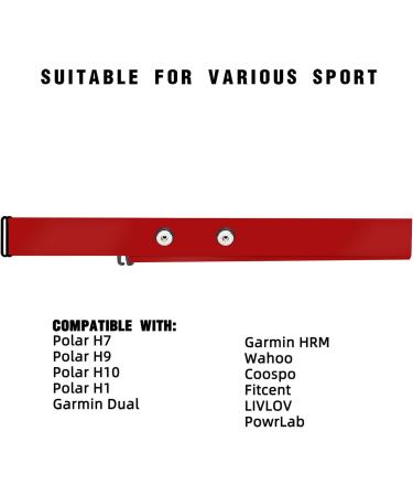 Fitcent Pulse Knife Breast Replacement Belt | Compatible with Polar H10 H7 | Adjustable Soft HR Belt for Heart Rate Sensor - GetaWay Solids - Buy Online on SooperMarket.com