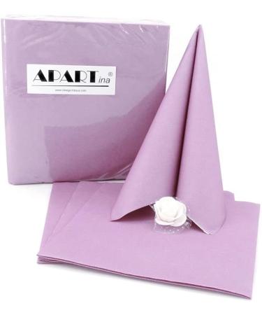 50 APARTina Fabric-Like Airlaid Napkins - Pastel Purple 33x33 cm | Premium Quality for International Shipping - Buy Online on SooperMarket.com