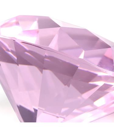 MUNEFE Diamondsly Glass Crystal Drill 2 Color Nail Art Display Glass Crystal Drill for Decorating Rooms and Other Shot Models(60MM pink) - Buy Online on SooperMarket.com