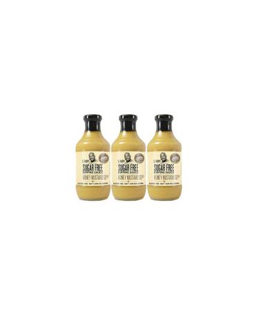 G Hughes Sugar Free Honey Mustard Dipping Sauce - Sugar Free Honey Mustard Gluten Free Mustard Keto Honey Mustard Low Carb Honey Mustard Dressing Sugar Free Mustard -18 Oz (3-Pack)